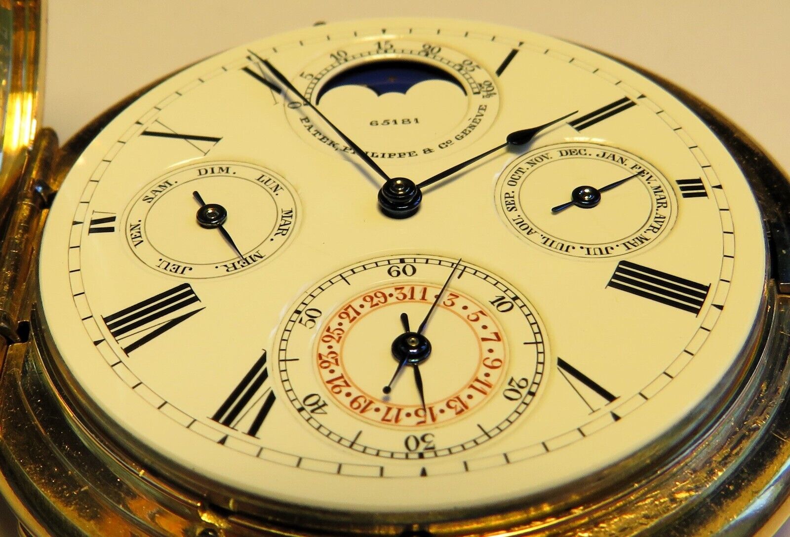 PATEK PHILIPPE Grande Complikation ewiger Kalender Perpetual Calendar 18K Gold - Sammler - Uhren