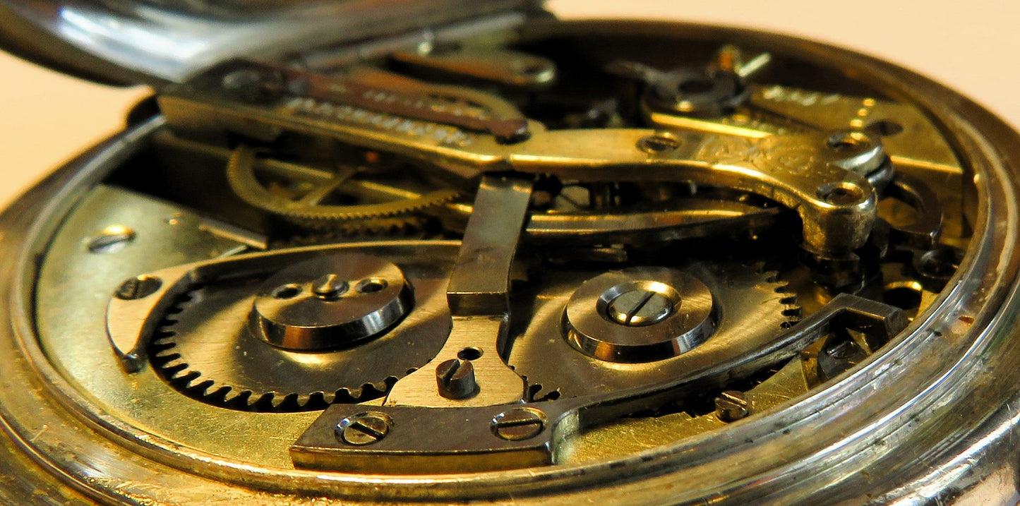 Paul Vuille Perret Seconde Morte 800 Silber B - Uhr Deck Watch Chronograph - Sammler - Uhren