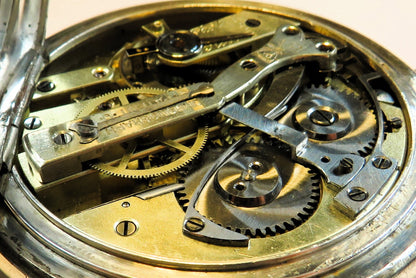 Paul Vuille Perret Seconde Morte 800 Silber B - Uhr Deck Watch Chronograph - Sammler - Uhren