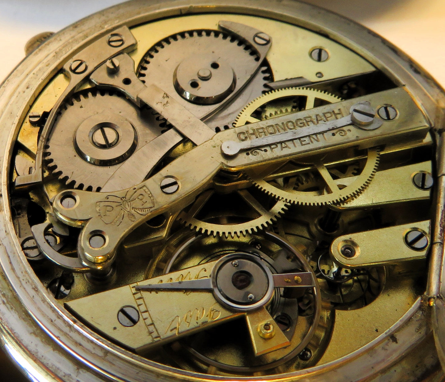 Paul Vuille Perret Seconde Morte 800 Silber B - Uhr Deck Watch Chronograph - Sammler - Uhren