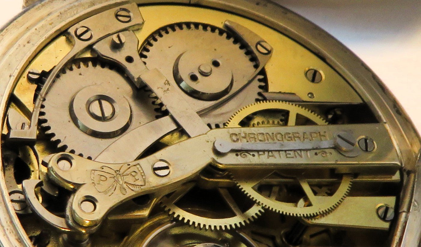 Paul Vuille Perret Seconde Morte 800 Silber B - Uhr Deck Watch Chronograph - Sammler - Uhren