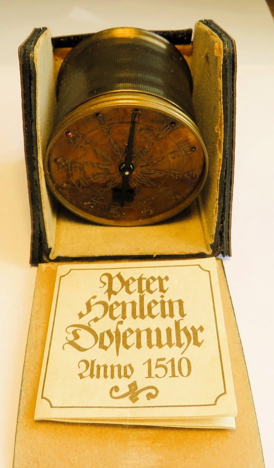 Peter Henlein Nürnberger Ei Junghans 1. Taschenuhr der Welt Quarz Fullset - Sammler - Uhren