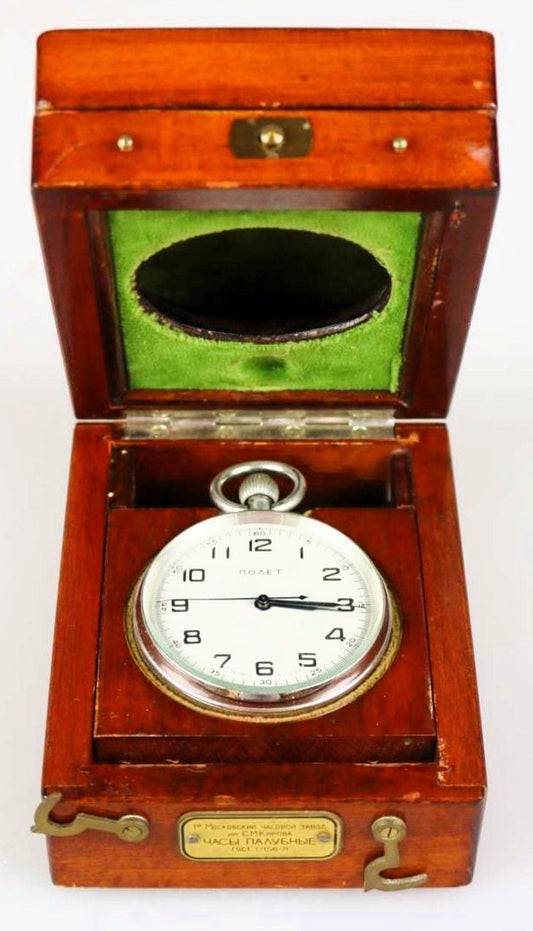 Poljot Kirova Deckuhr Schiffs Marine Chronometer in Originalbox CCCP - Sammler - Uhren