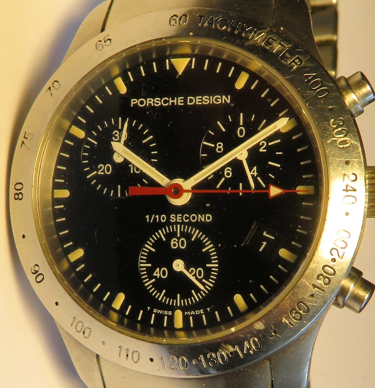 Porsche Design Eterna Chronograph Quarz Ref 6600.41 im Fullset OVP Papiere - Sammler - Uhren