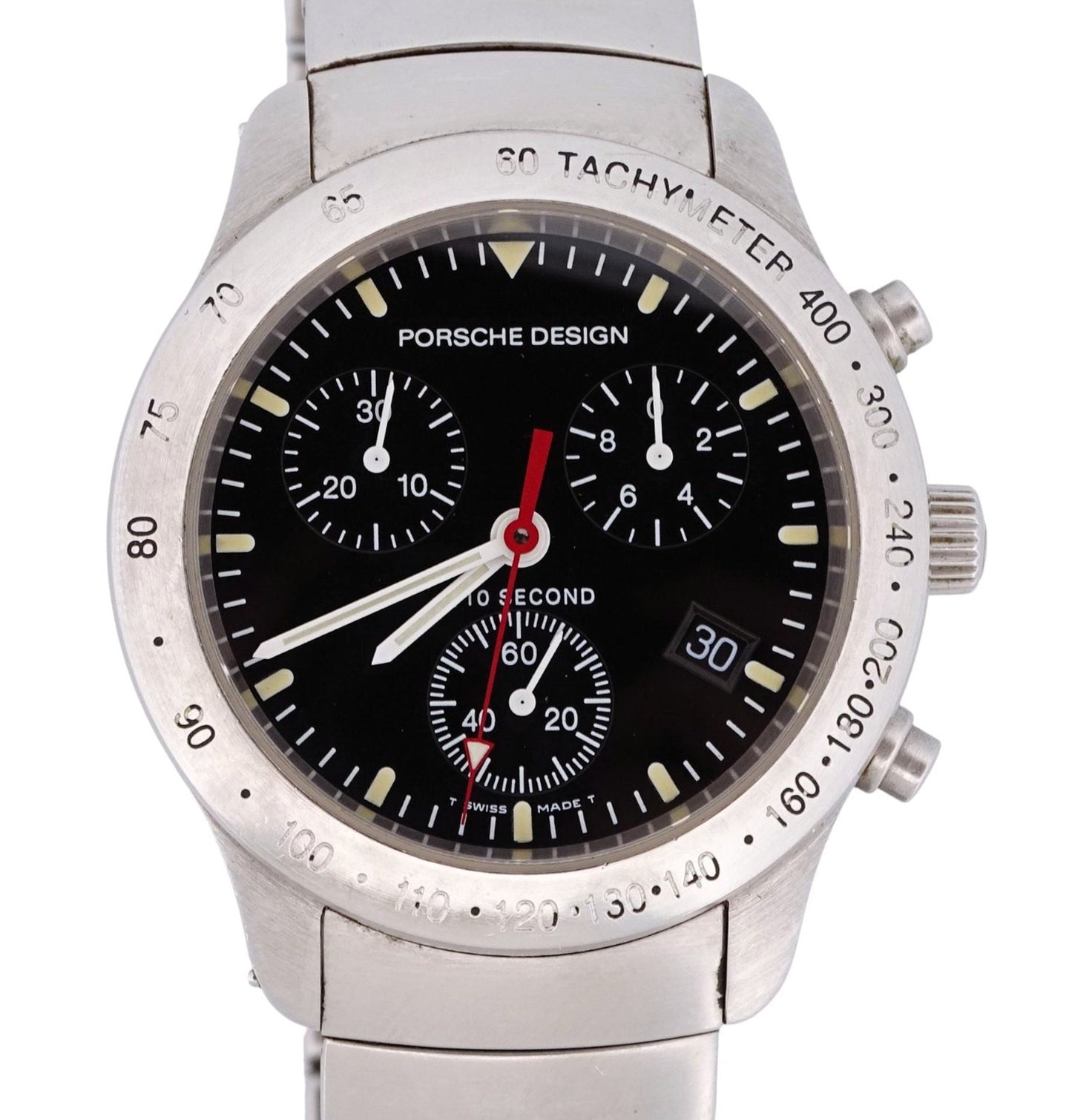 Porsche Design Eterna Chronograph Quarz Ref 6600.41 im Fullset OVP Papiere - Sammler - Uhren