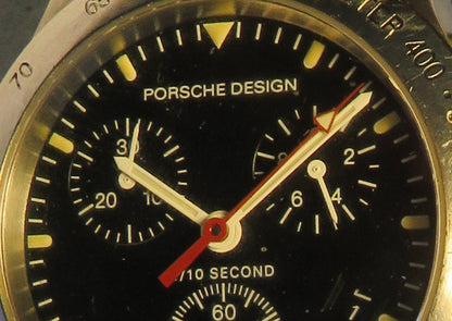 Porsche Design Eterna Chronograph Quarz Ref 6600.41 im Fullset OVP Papiere - Sammler - Uhren