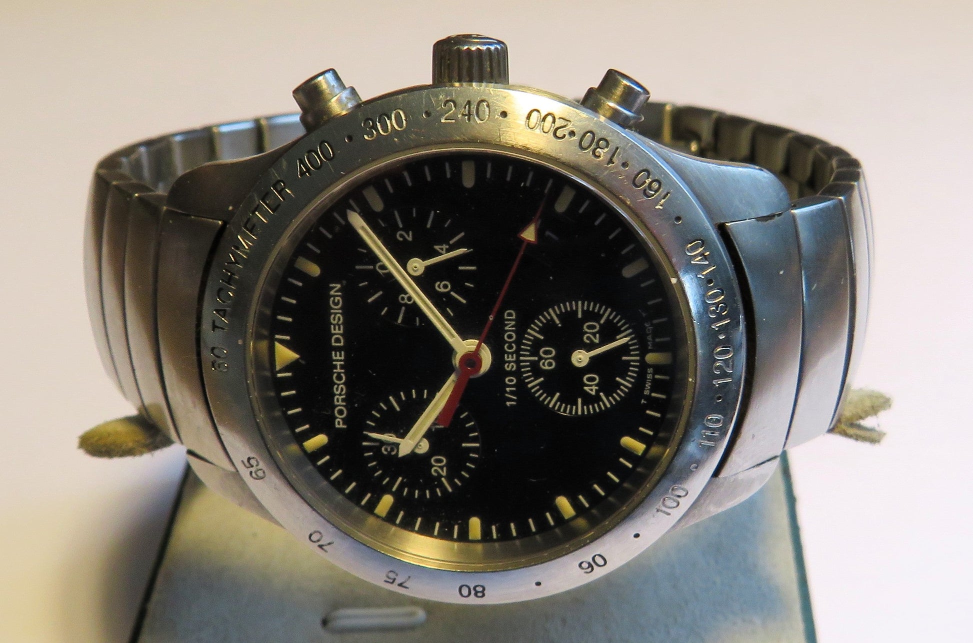 Porsche Design Eterna Chronograph Quarz Ref 6600.41 im Fullset OVP Papiere - Sammler - Uhren