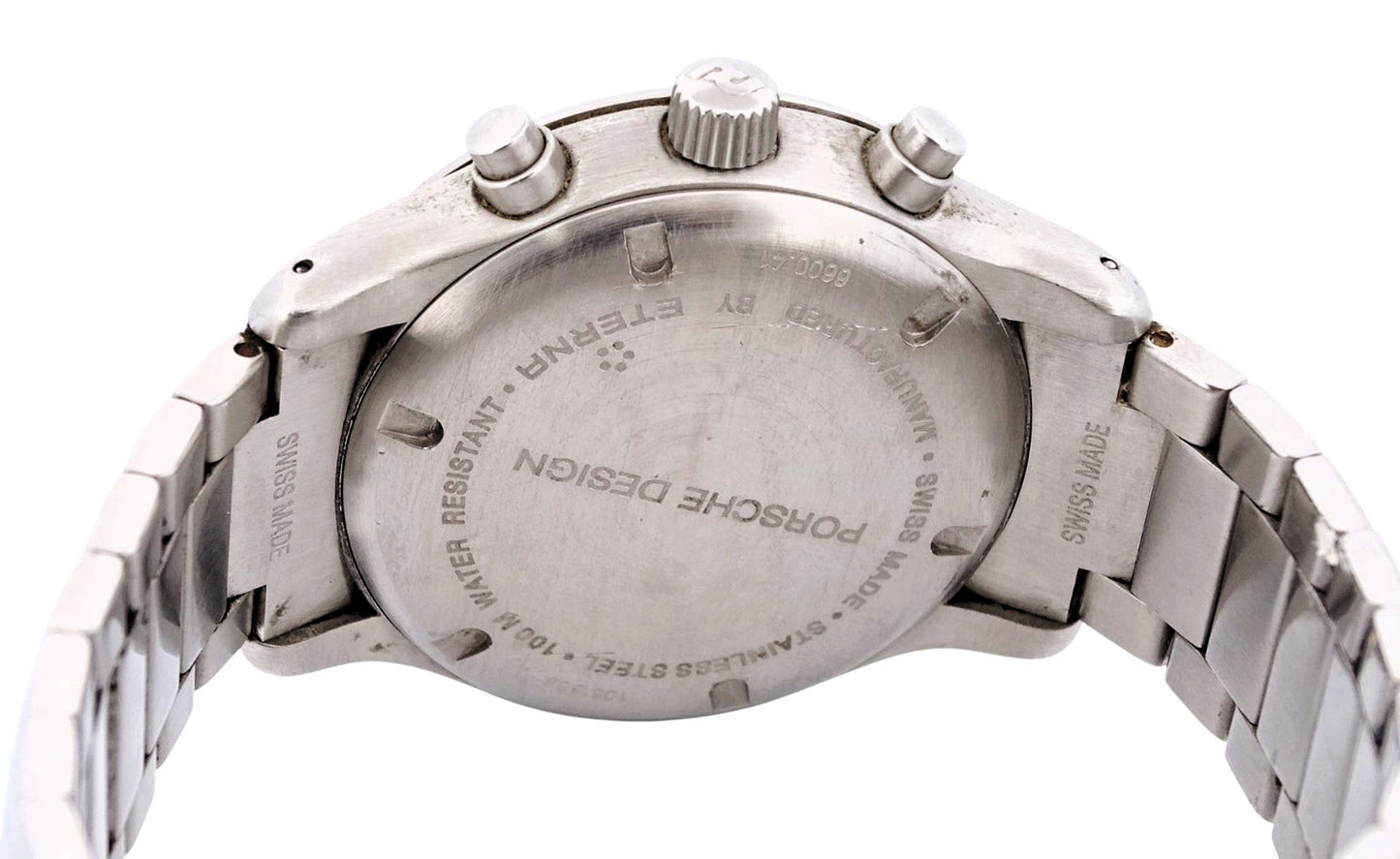 Porsche Design Eterna Chronograph Quarz Ref 6600.41 im Fullset OVP Papiere - Sammler - Uhren