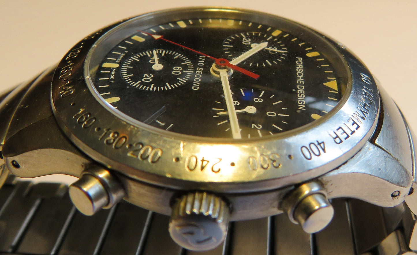 Porsche Design Eterna Chronograph Quarz Ref 6600.41 im Fullset OVP Papiere - Sammler - Uhren