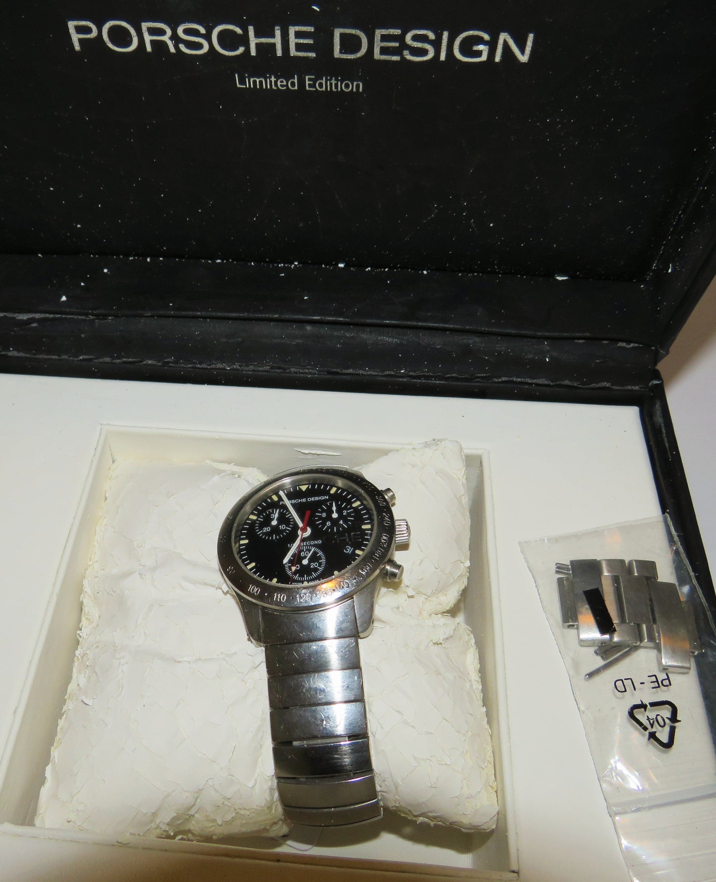 Porsche Design Eterna Chronograph Quarz Ref 6600.41 im Fullset OVP Papiere - Sammler - Uhren