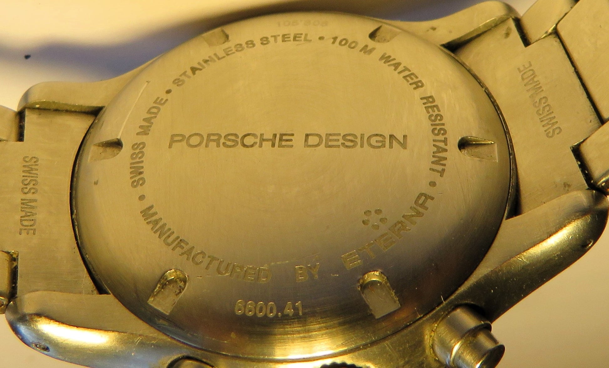 Porsche Design Eterna Chronograph Quarz Ref 6600.41 im Fullset OVP Papiere - Sammler - Uhren