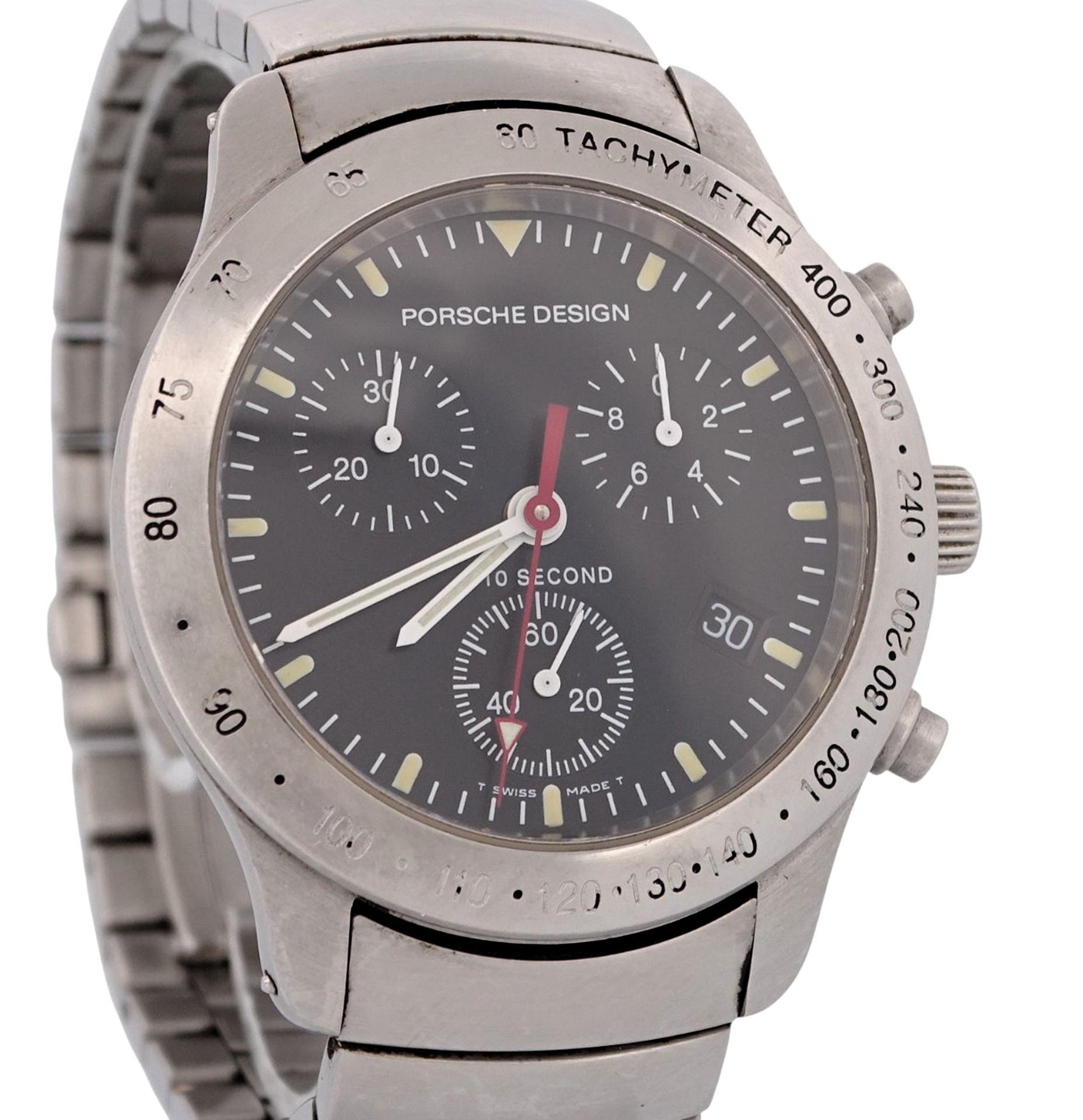 Porsche Design Eterna Chronograph Quarz Ref 6600.41 im Fullset OVP Papiere - Sammler - Uhren