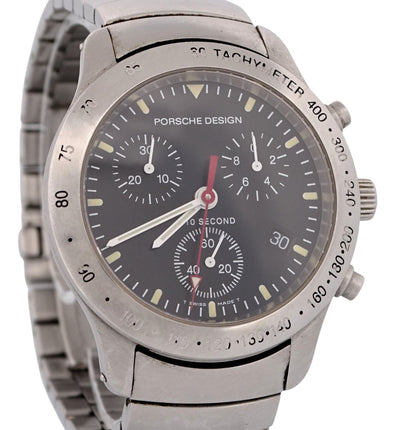 Porsche Design Eterna Chronograph Quarz Ref 6600.41 im Fullset OVP Papiere - Sammler - Uhren