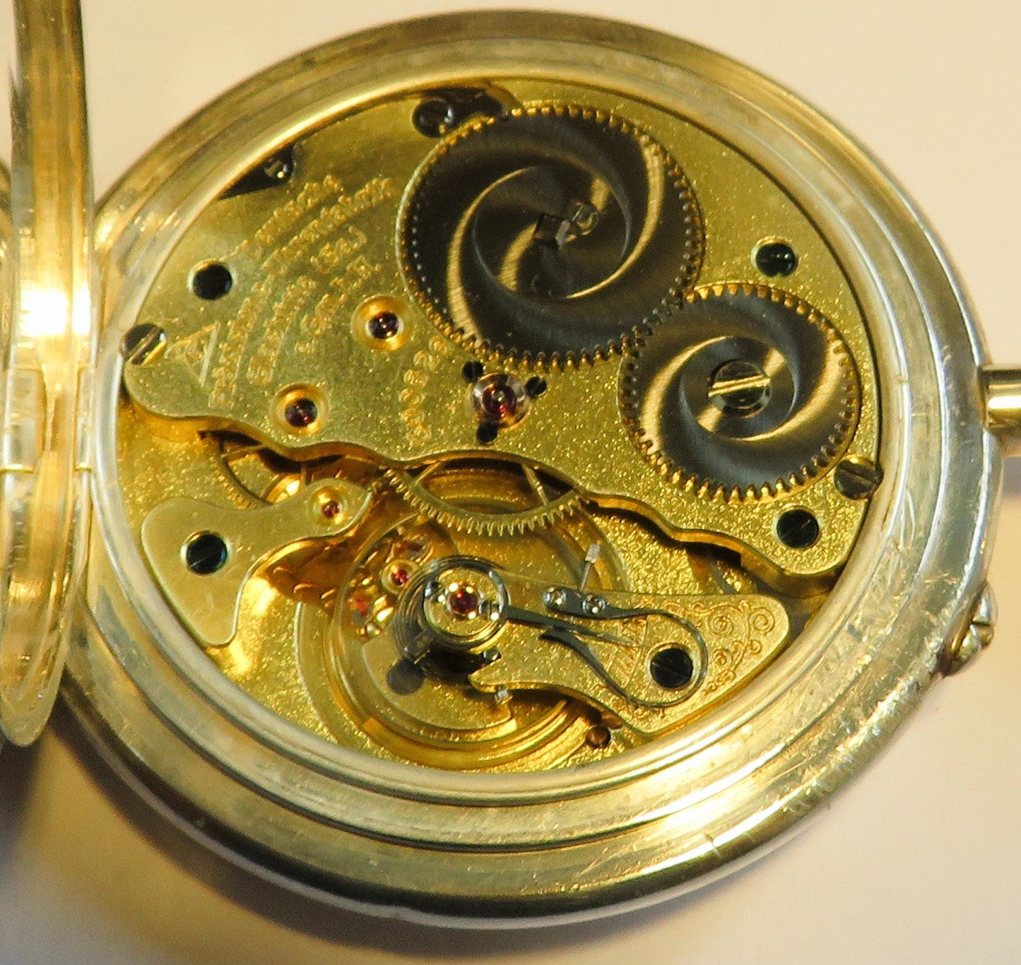 Präzisions Uhrenfabrik Glashütte Ernst Kasiske Herren Taschenuhr 900 Silber - Sammler - Uhren