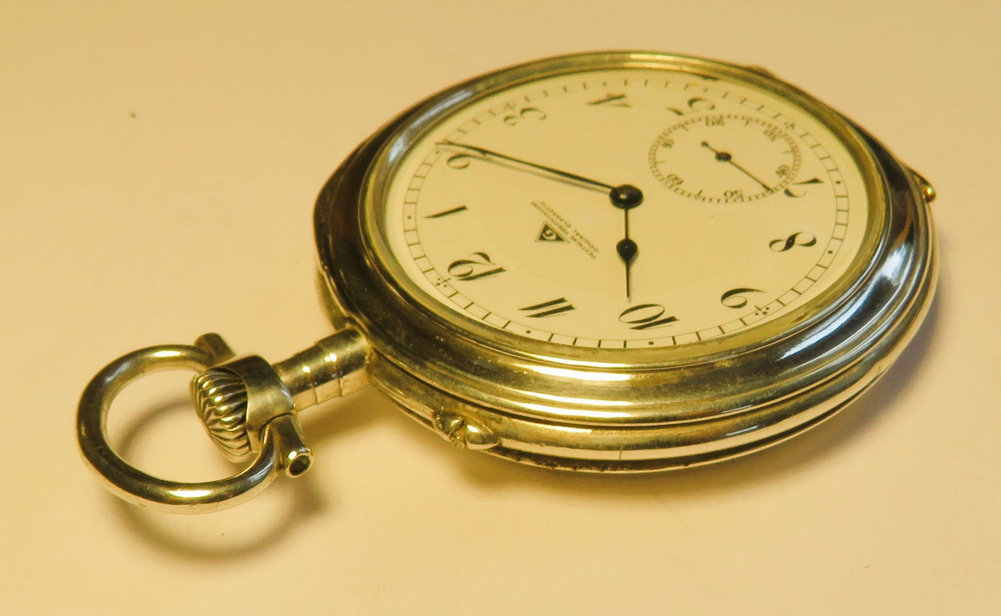 Präzisions Uhrenfabrik Glashütte Ernst Kasiske Herren Taschenuhr 900 Silber - Sammler - Uhren