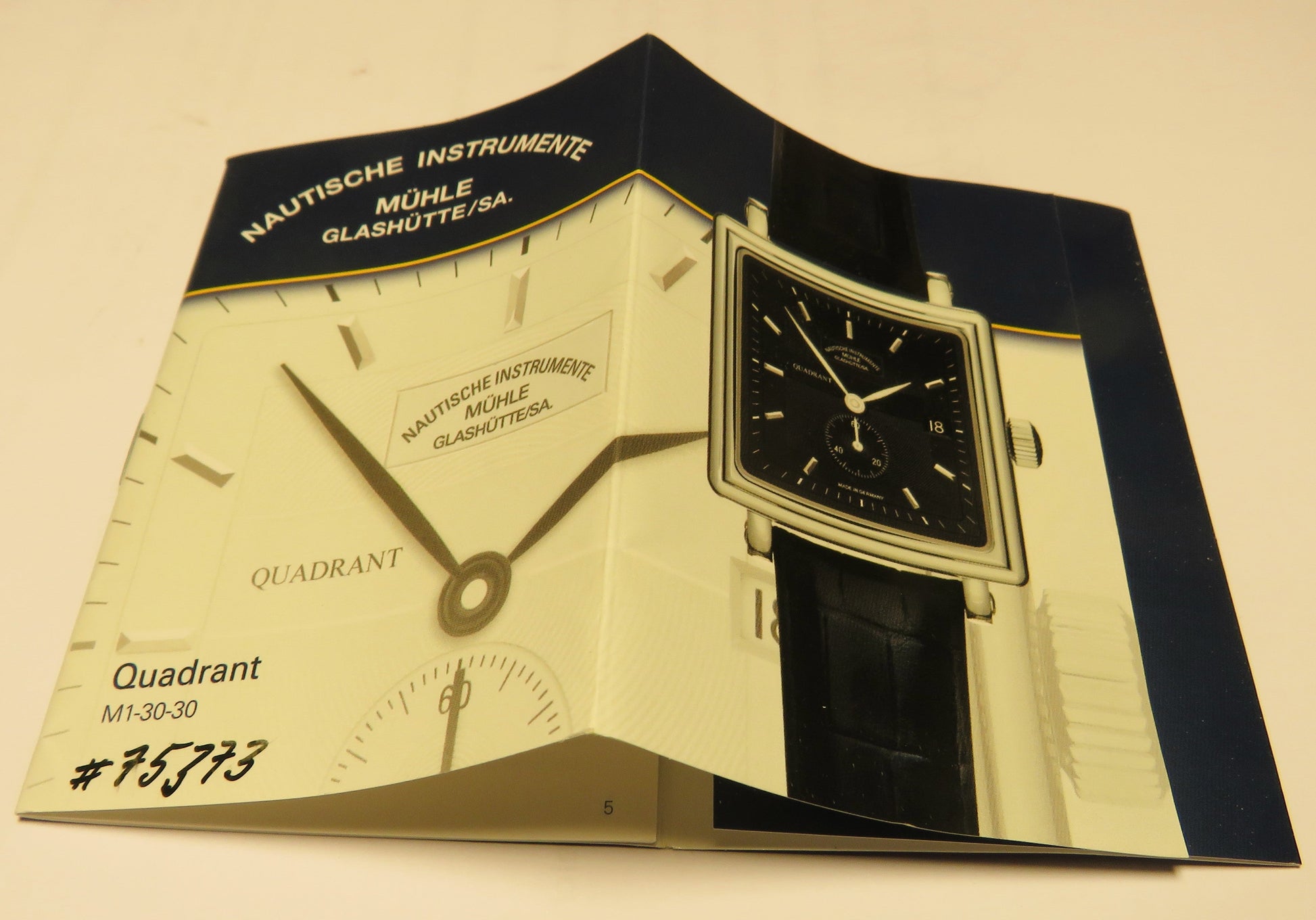 Quadrant Mühle Glashütte Nautische Instrumente Automatik HAU Fullset Papiere - Sammler - Uhren