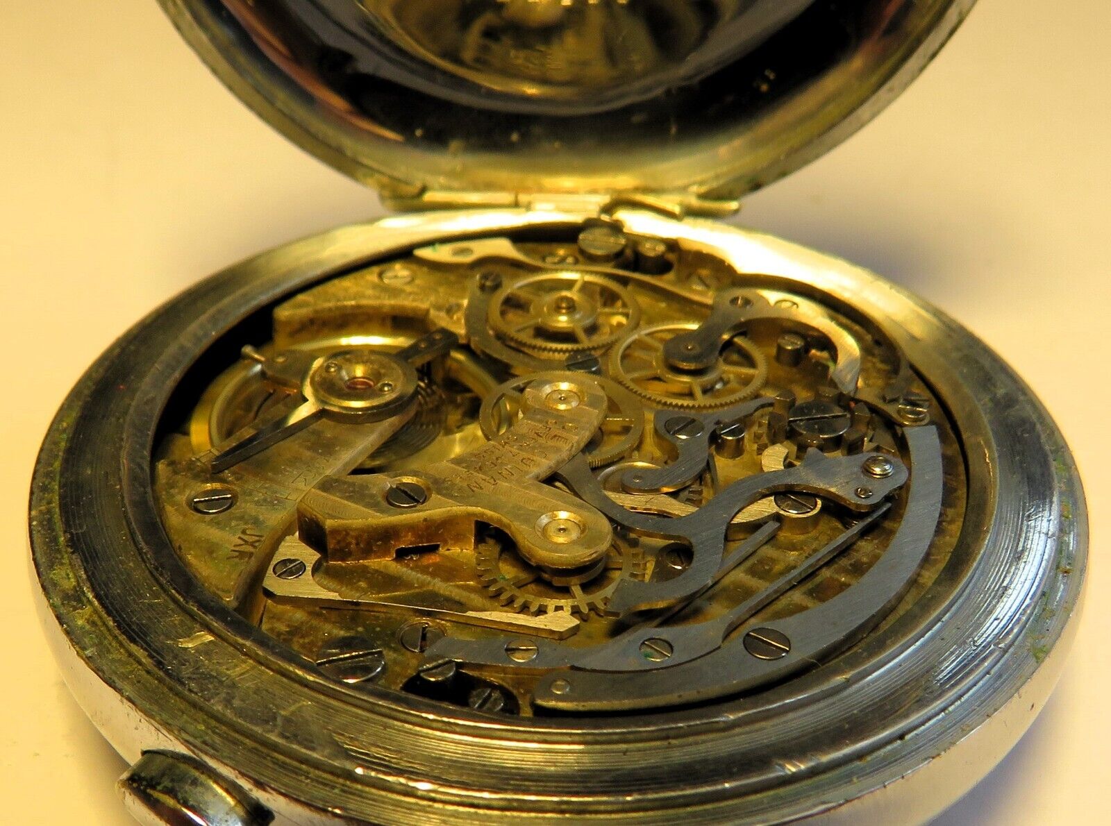 Racine Guinand Decimal Timer Rattrapante Split Seconds Schaltrad Chronograph - Sammler - Uhren