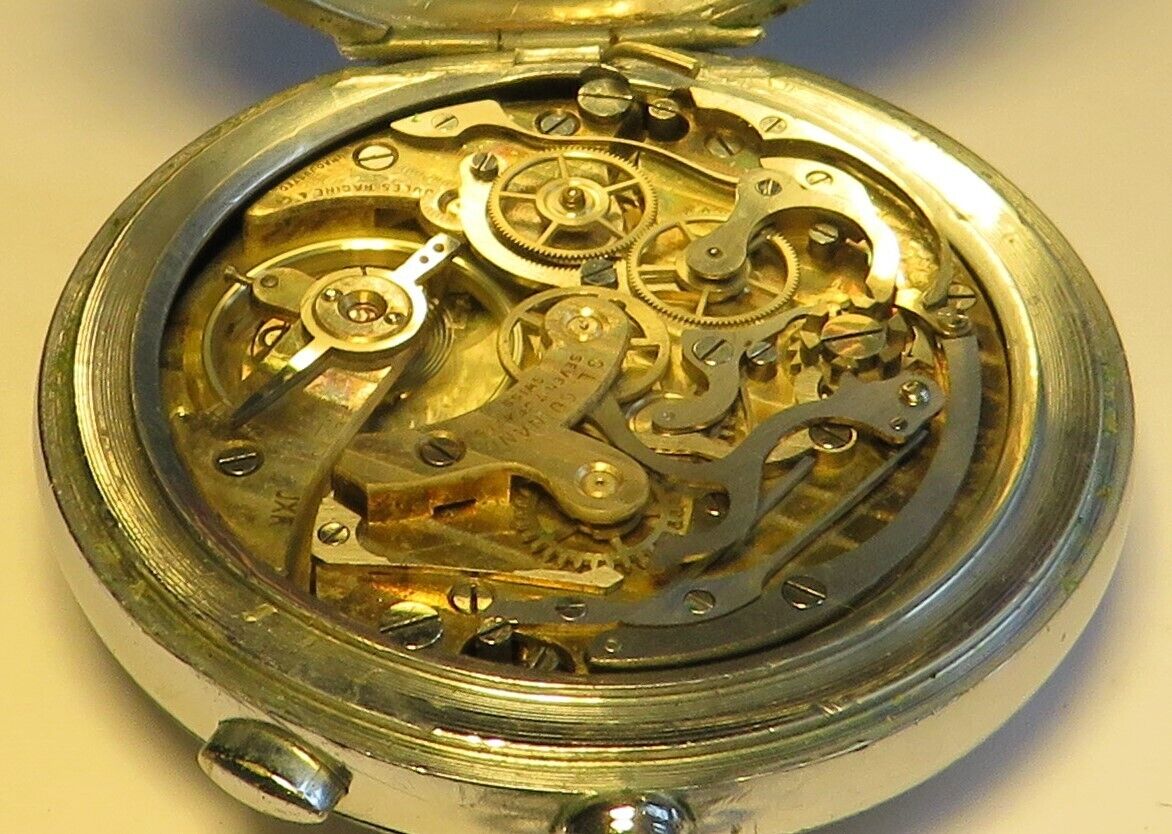 Racine Guinand Decimal Timer Rattrapante Split Seconds Schaltrad Chronograph - Sammler - Uhren