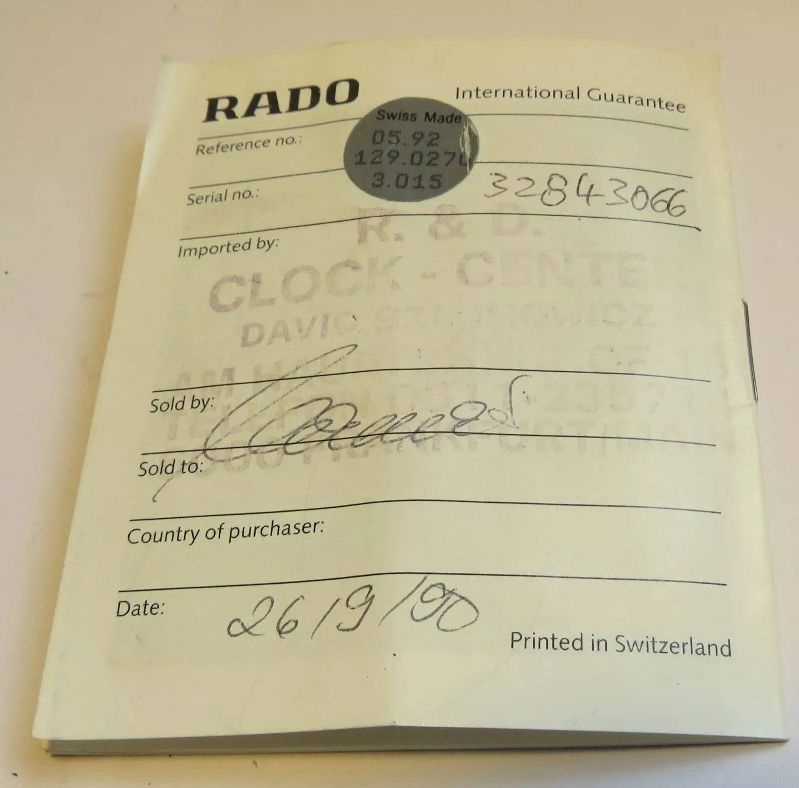 Rado Diastar Ceramica HAU Stahl Gold Quarz Fullset OVP 1.100, - Euro Goldwert - Sammler - Uhren