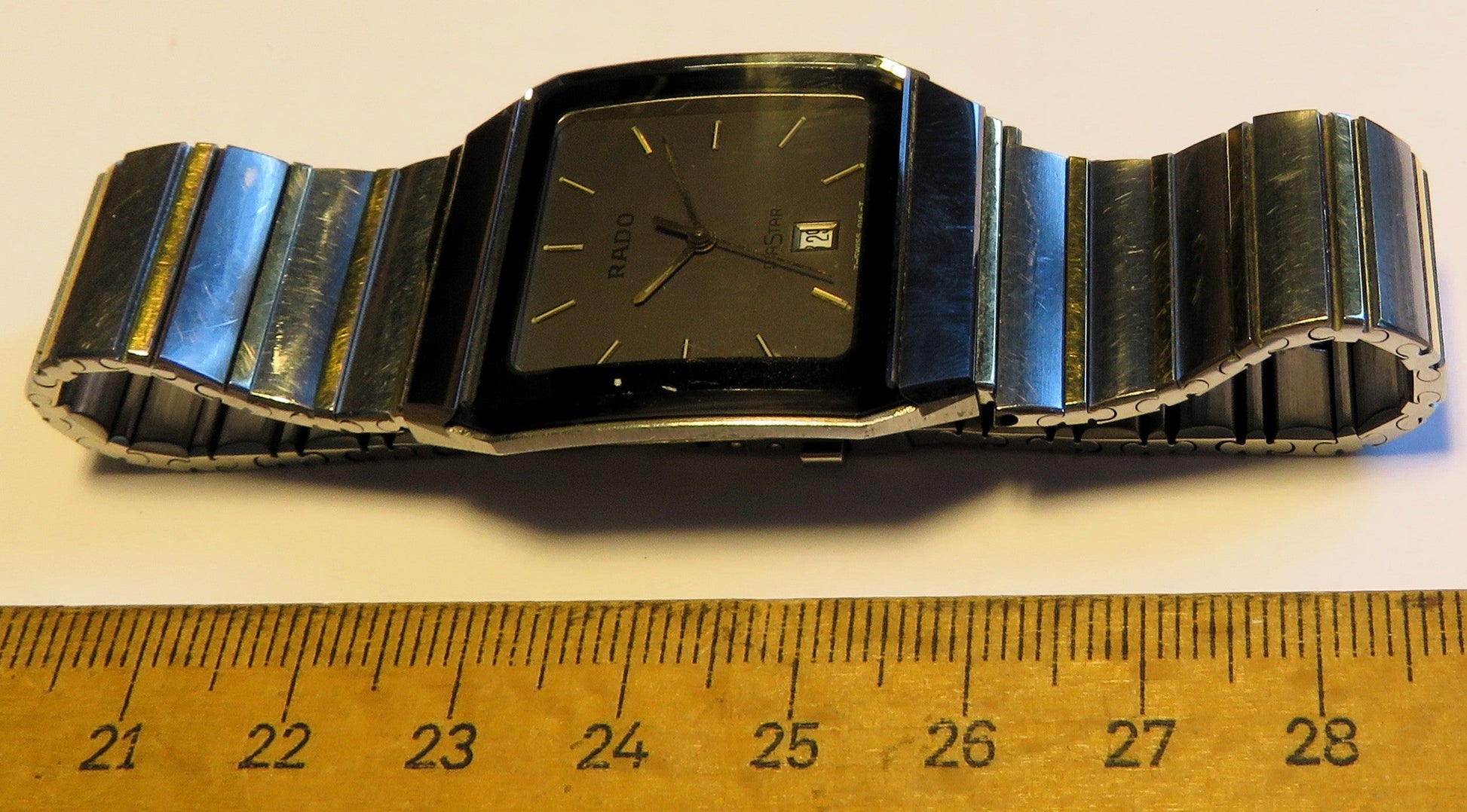 Rado Diastar Ceramica Herren Armbanduhr Stahl Gold Quarz in Luxus OVP - Sammler - Uhren