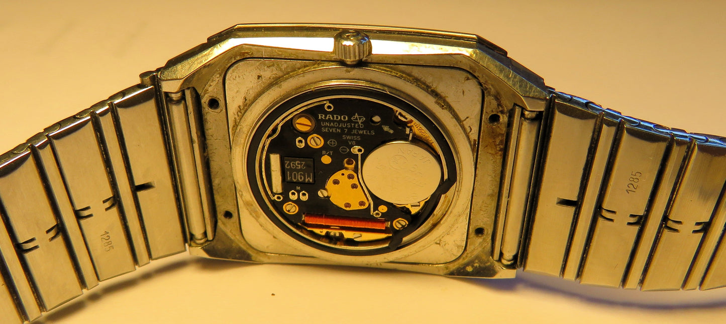 Rado Diastar Ceramica Herren Armbanduhr Stahl Gold Quarz in Luxus OVP - Sammler - Uhren