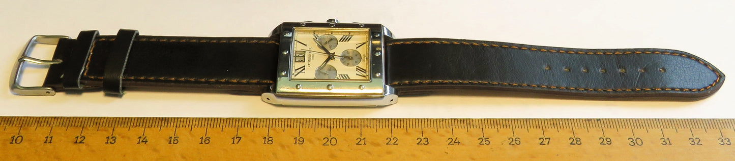 Raymond Weil Tango Luxus Großdatum Herren Chronograph Quarz Cal. Ronda 5040.B - Sammler - Uhren