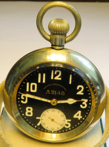 Record Dreadnought besterhaltene Taschenuhr Militär ca. 1910 - Sammler - Uhren