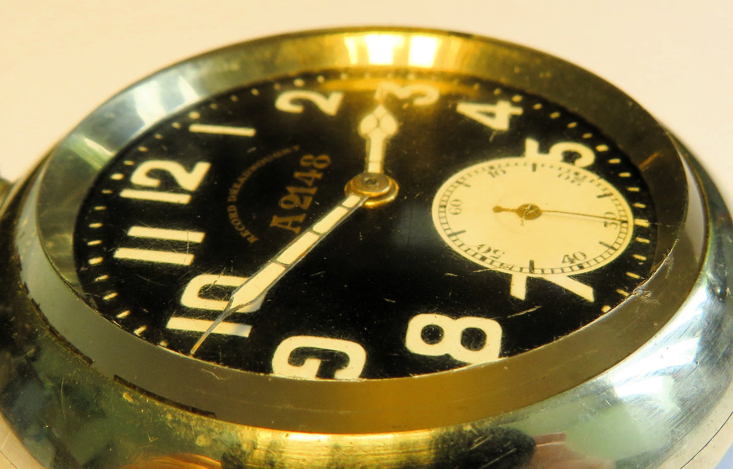 Record Dreadnought besterhaltene Taschenuhr Militär ca. 1910 - Sammler - Uhren