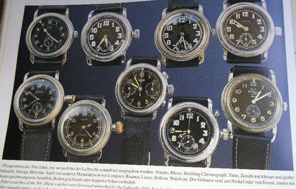 Rellum frühe Pfeilindex Fliegeruhr Reichsluftwaffe 1930 WK2 Militär WK WW 2 II - Sammler - Uhren