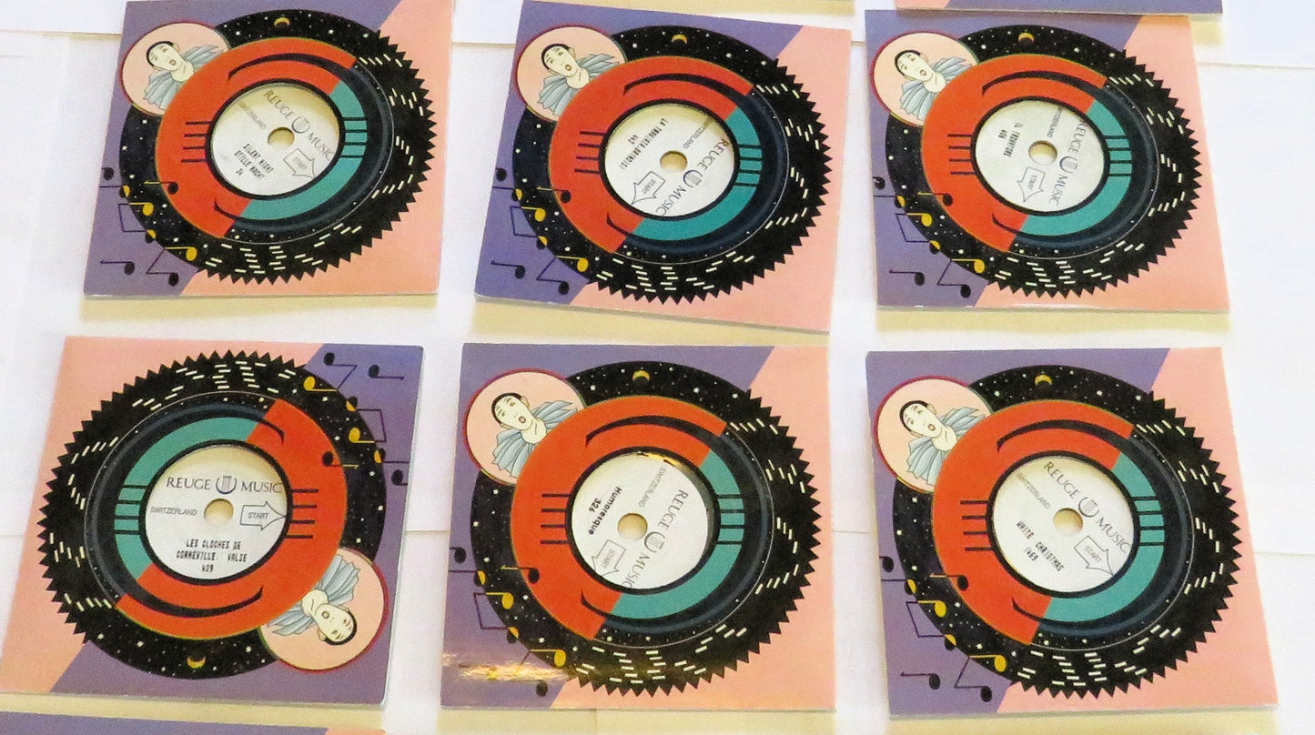 Reuge Disc Musik Box Spieluhr mit 14 Originalplatten Lochplatte Saint Croix - Sammler - Uhren