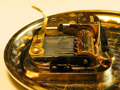 Reuge Swiss große - 50mm - Taschenuhr Musik Walzen Spielwerk Walzenspieluhr - Sammler - Uhren
