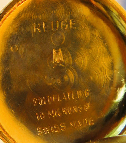 Reuge Swiss kleine Taschenuhr Musik Walzen Spielwerk Walzenspieluhr - Sammler - Uhren