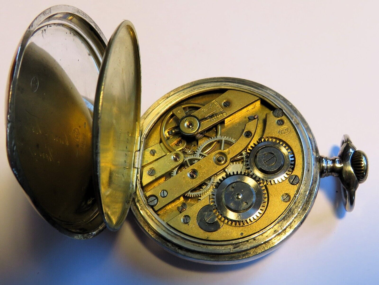 Revue Thommen 0,800 Silber frühe Fliegeruhr Reichsluftwaffe Jasta 1914 WK 1 - Sammler - Uhren