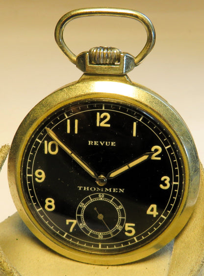 Revue Thommen R. L. M. signierte Nav B - Uhr Reichsluftwaffe WK 2 Beobachtungsuhr 1940 - Sammler - Uhren
