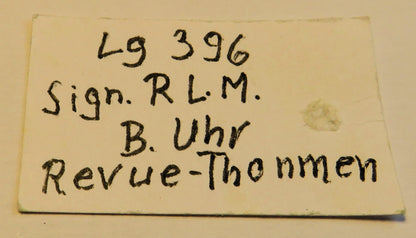 Revue Thommen R. L. M. signierte Nav B - Uhr Reichsluftwaffe WK 2 Beobachtungsuhr 1940 - Sammler - Uhren