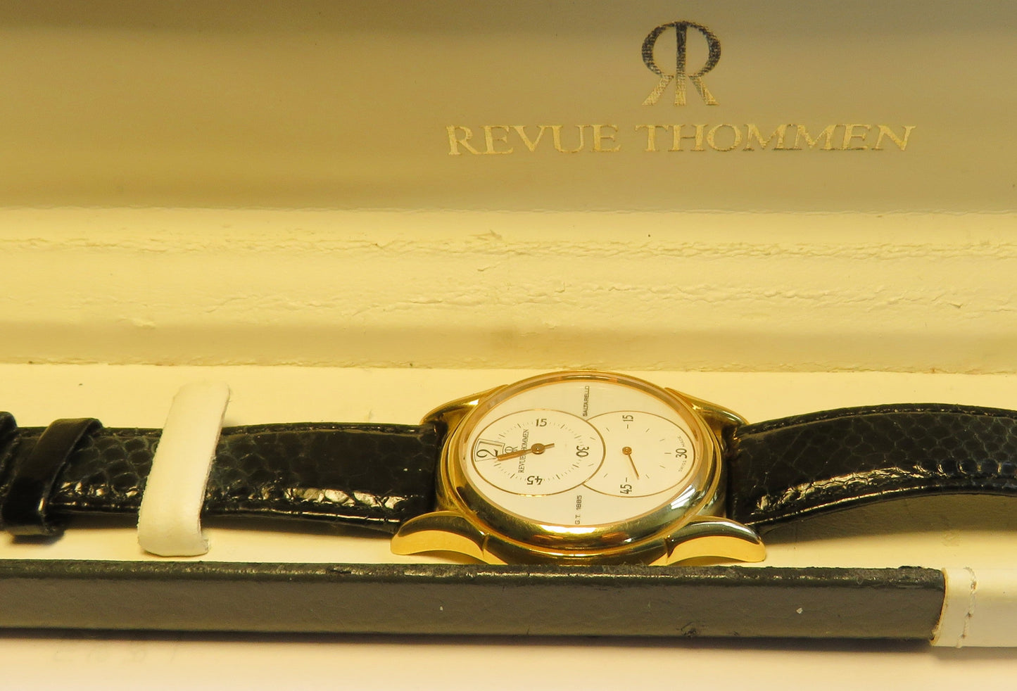 Revue Thommen Saltarello Regulator springende Sekunde Fullset OVP + Papiere - Sammler - Uhren