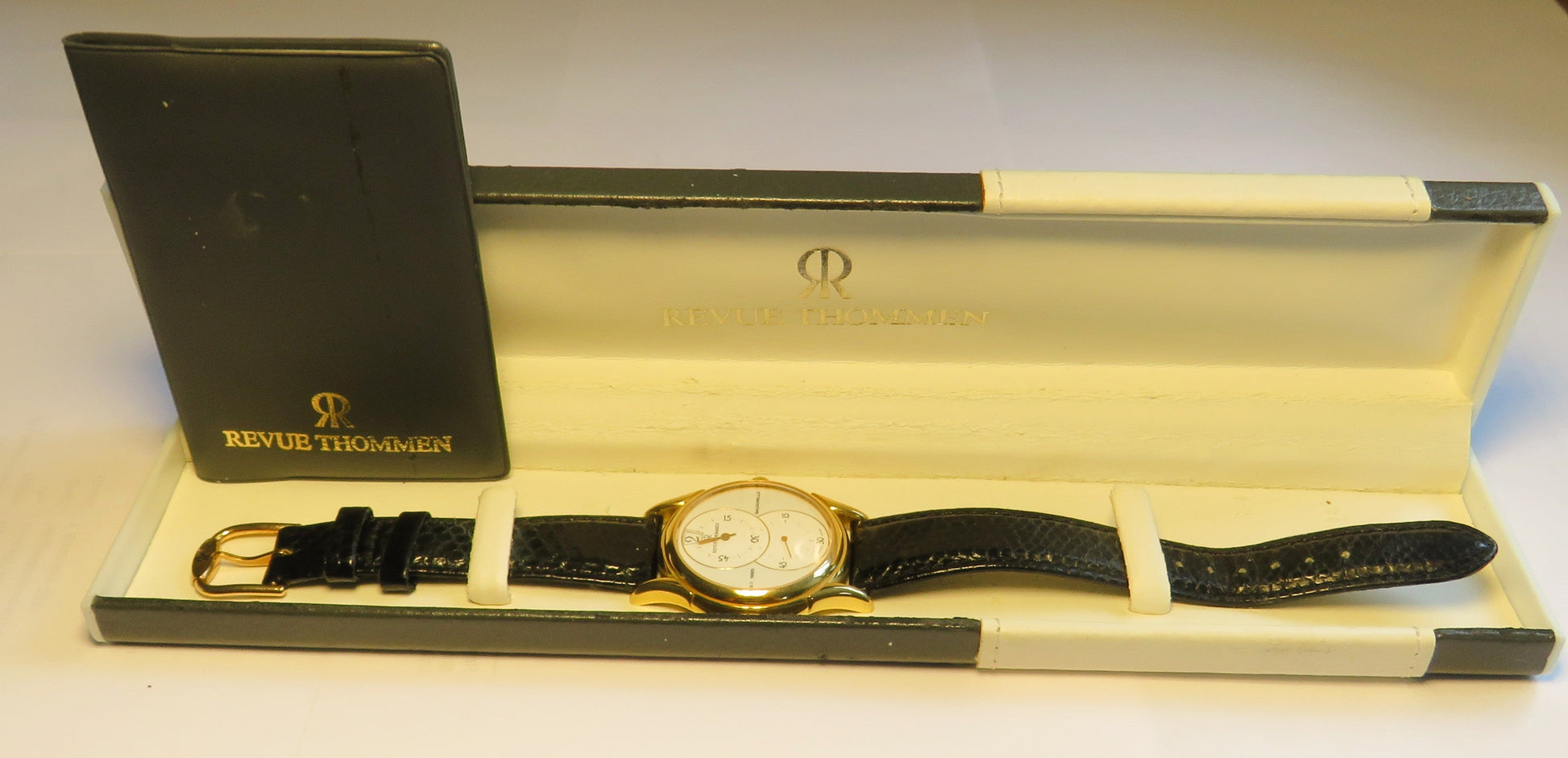 Revue Thommen Saltarello Regulator springende Sekunde Fullset OVP + Papiere - Sammler - Uhren