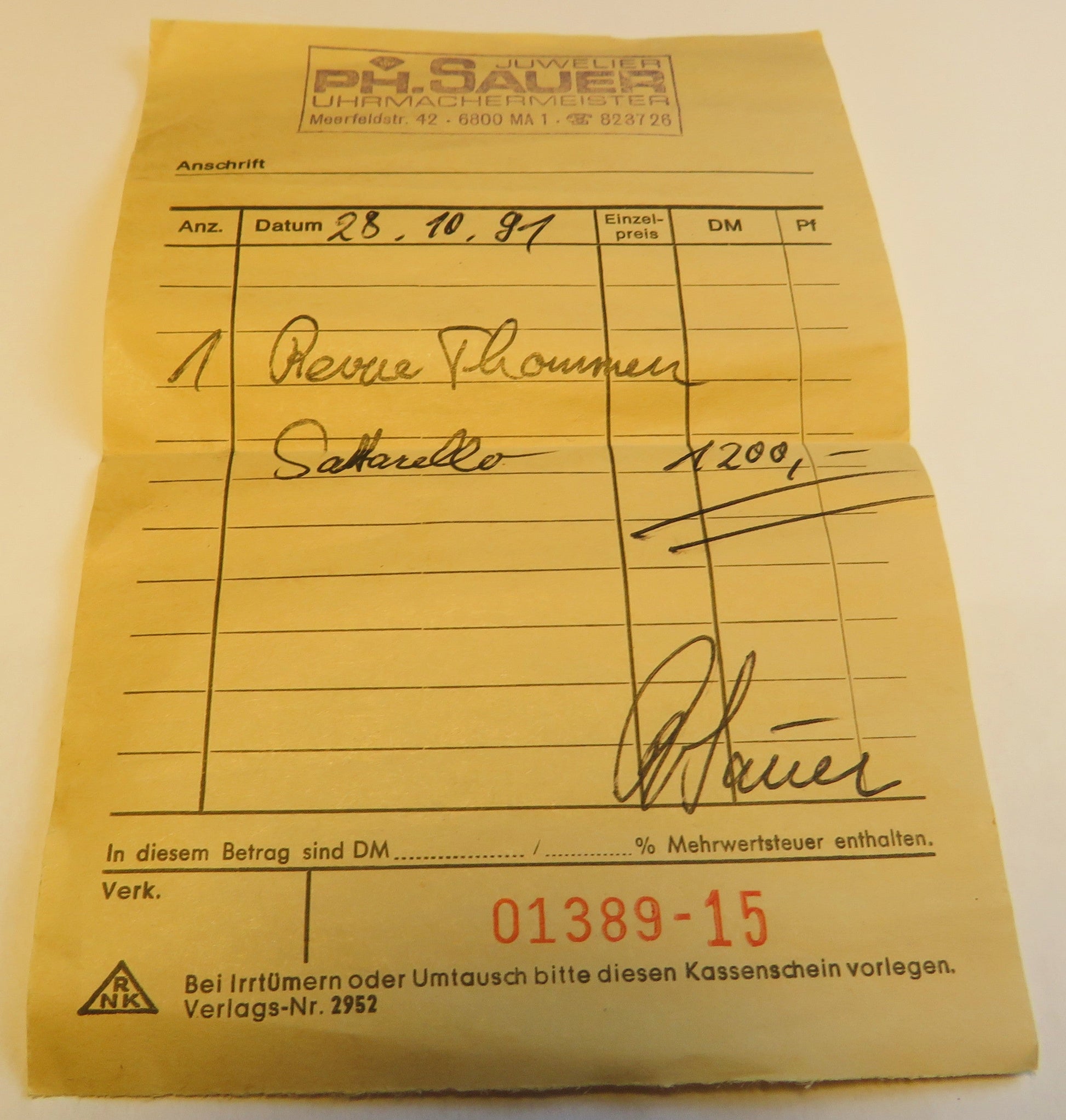 Revue Thommen Saltarello Regulator springende Sekunde Fullset OVP + Papiere - Sammler - Uhren