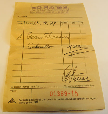 Revue Thommen Saltarello Regulator springende Sekunde Fullset OVP + Papiere - Sammler - Uhren