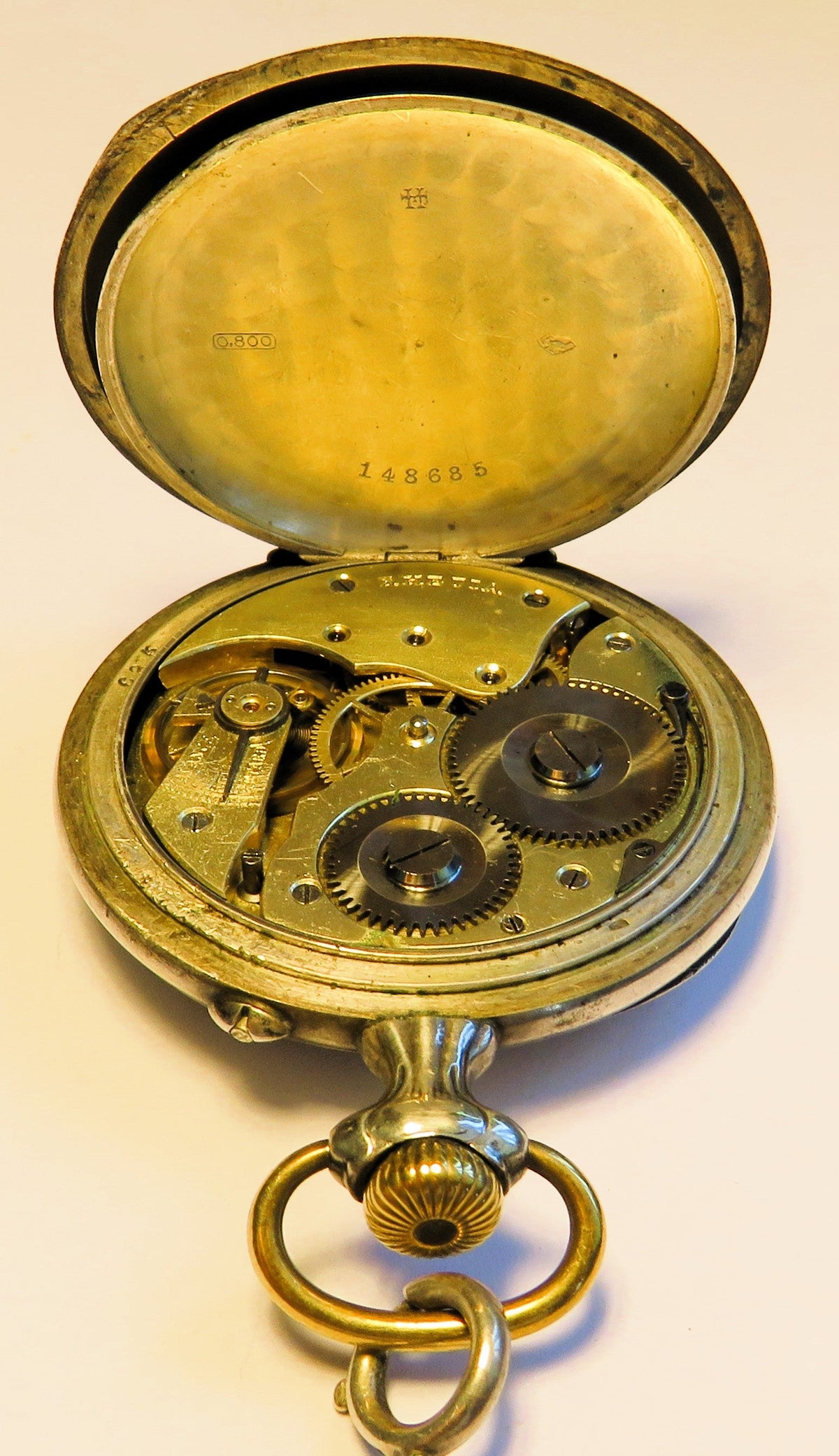 Rhetia einmalig signierte K & K Kaiserliche Dienstuhr Eisenbahner Uhr Österreich - Sammler-Uhren