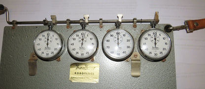 Robotimer Rallye orig. Hanhart Additionsstopper mit 5 Ersatzteilspendern und orig. Gurt - Sammler-Uhren