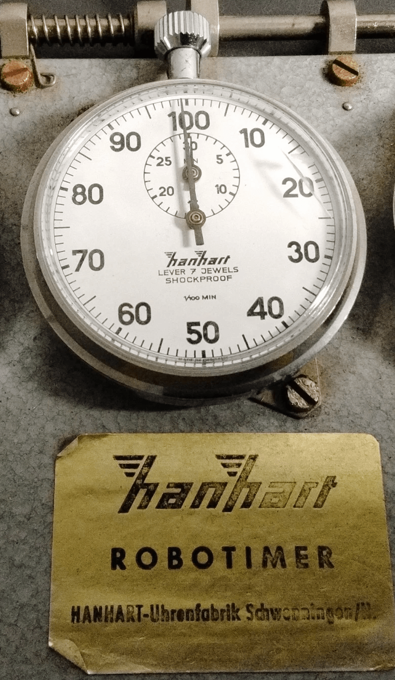 Robotimer Rallye orig. Hanhart Additionsstopper seltene 5 Stoppuhren orig. Gurt - Sammler - Uhren