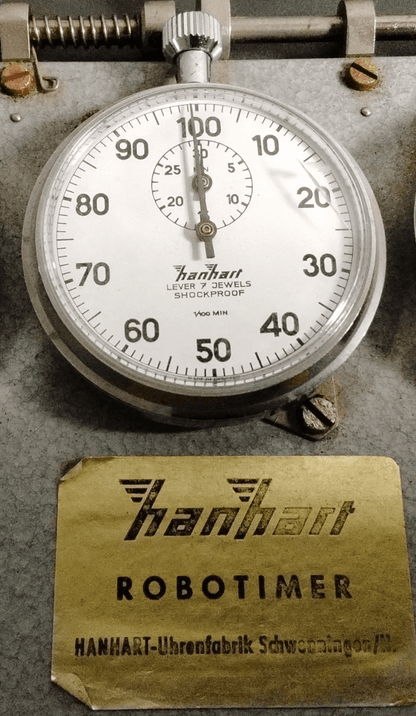 Robotimer Rallye orig. Hanhart Additionsstopper seltene 5 Stoppuhren orig. Gurt - Sammler - Uhren