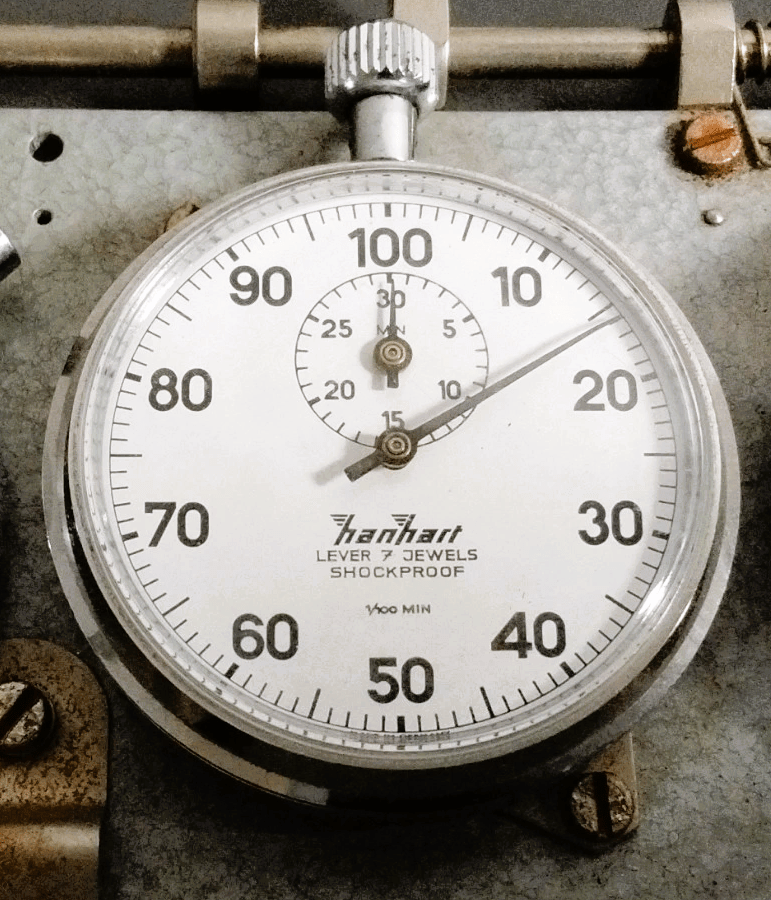 Robotimer Rallye orig. Hanhart Additionsstopper seltene 5 Stoppuhren orig. Gurt - Sammler - Uhren