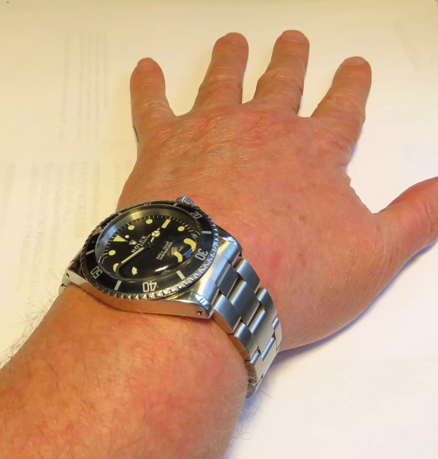 Rolex Submariner Automatik Taucher 5513 Caliber 1520 aus ca. 1966 Revision neu! - Sammler - Uhren