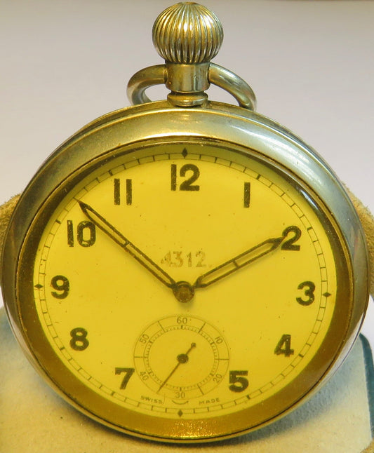 Royal Airforce Air Ministry Englische Flieger Taschenuhr Pringle 2. Weltkrieg - Sammler-Uhren
