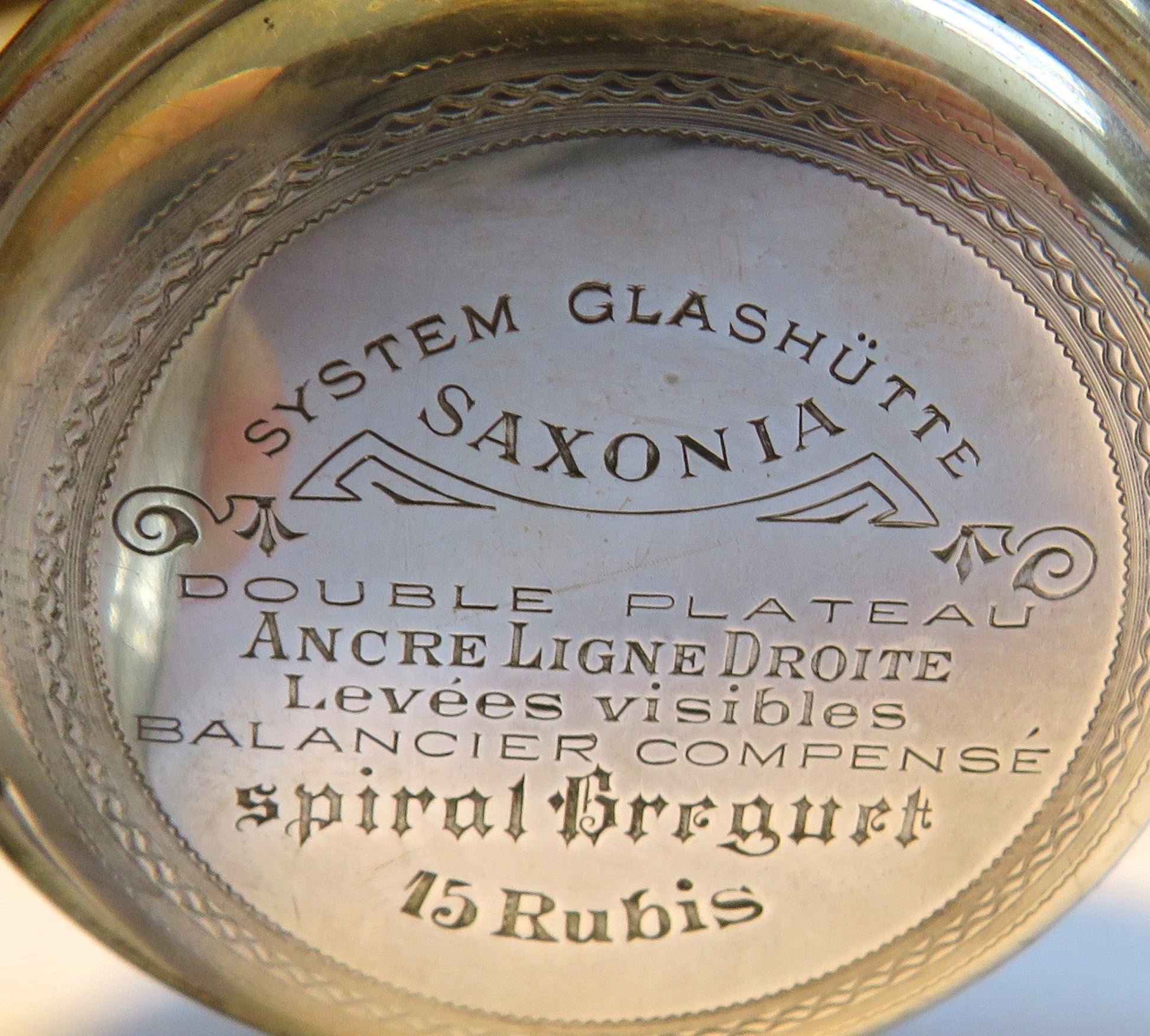 Saxonia Dresden Gruna Költzsch große 800 Silber Herren Taschenuhr ca. 1920 - Sammler - Uhren