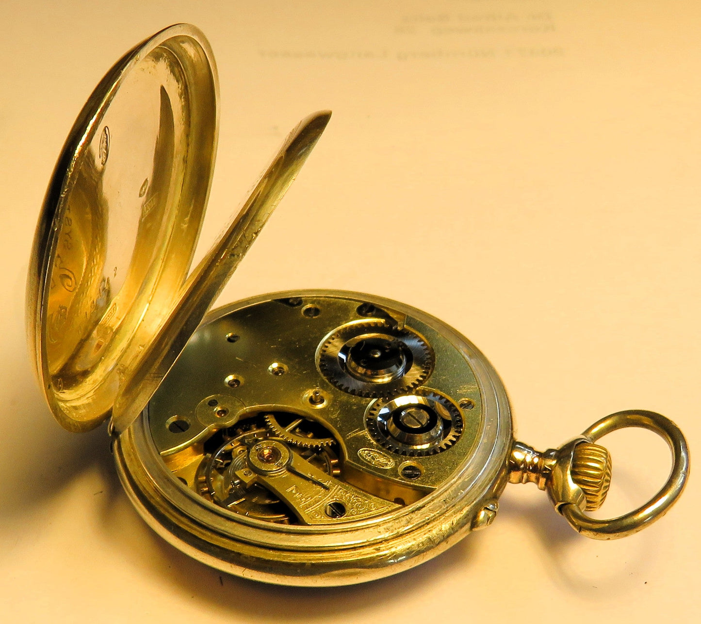 Saxonia Dresden Gruna Költzsch große 800 Silber Herren Taschenuhr ca. 1920 - Sammler - Uhren