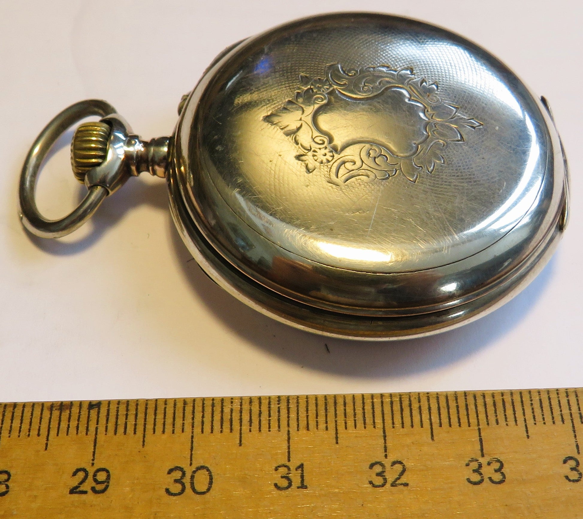 Saxonia Dresden Gruna Költzsch große 800 Silber Herren Taschenuhr ca. 1920 - Sammler - Uhren