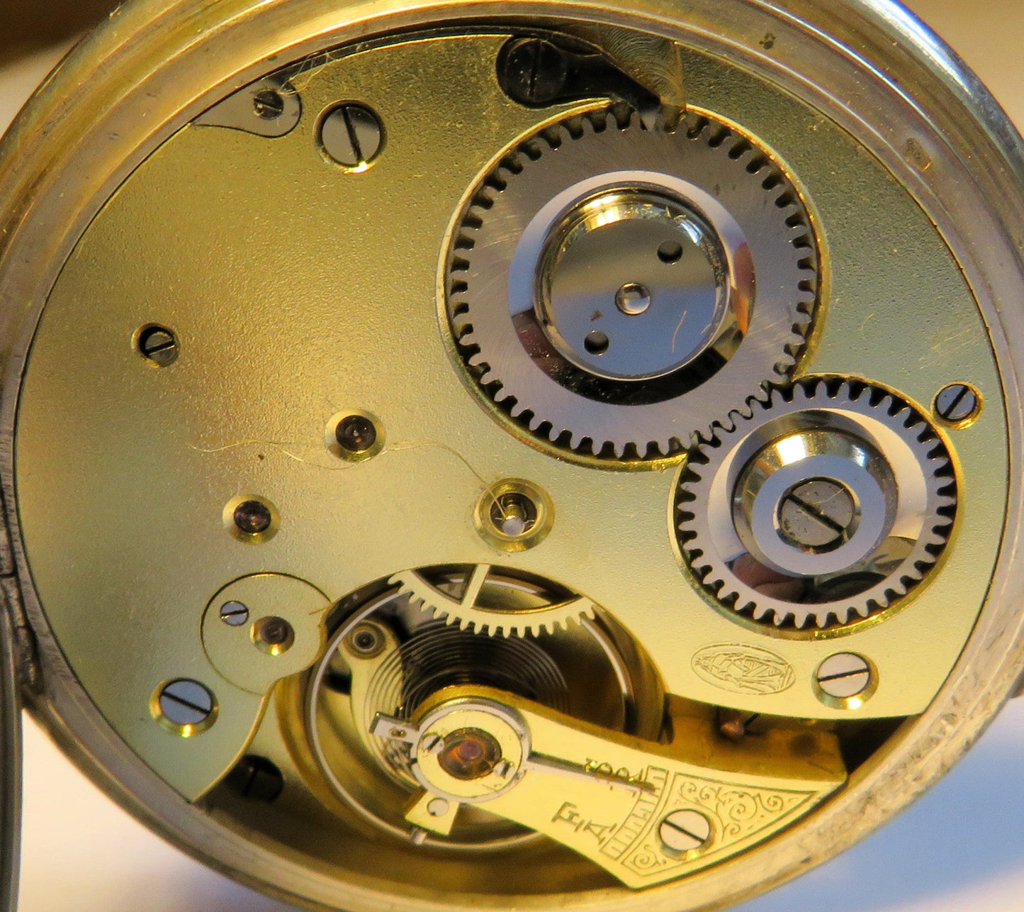 Saxonia Dresden Gruna Költzsch große 800 Silber Herren Taschenuhr ca. 1920 - Sammler - Uhren